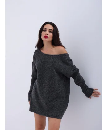 43221 TRİKO ARKA V SALAŞ KAZAK-ANTRASİT