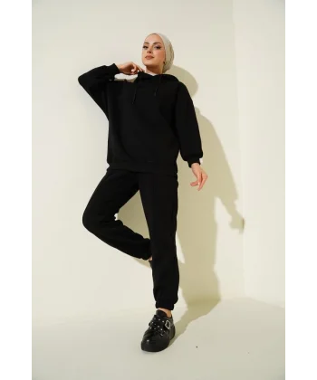 55434 Oversize Eşofman Takımı - Siyah