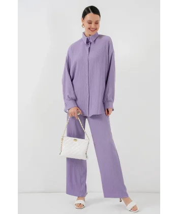 5858 Örme İkili Takım - Lila