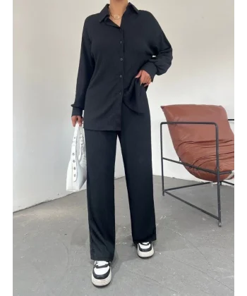 5858 Örme İkili Takım - Siyah