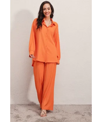 5858 Örme İkili Takım - Turuncu