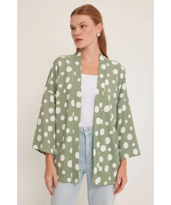 5862 Örme Kimono - C. Çağla