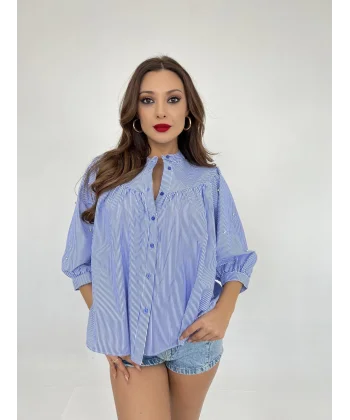 6515 GÖMEKMAVİ BEYAZ ÇİZGİİ