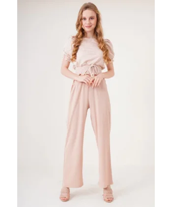 6543 Örme Pantolon  Bisküvi