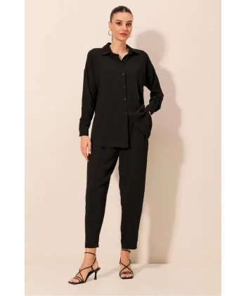 6593 Oversize İkili Takım - Siyah