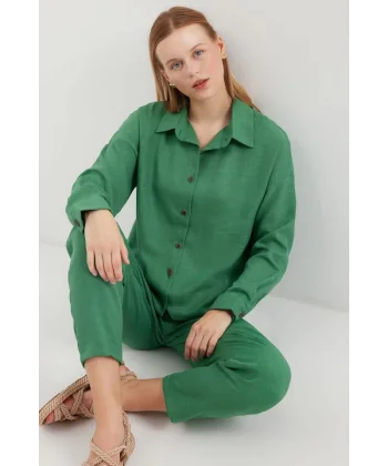 6622 Keten İkili Takım - Y.Zümrüt