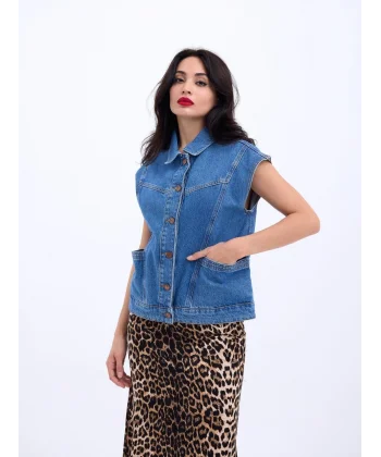 6820 KOT YELEK-MAVİ