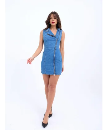 6825 KOT ELBİSE-MAVİ