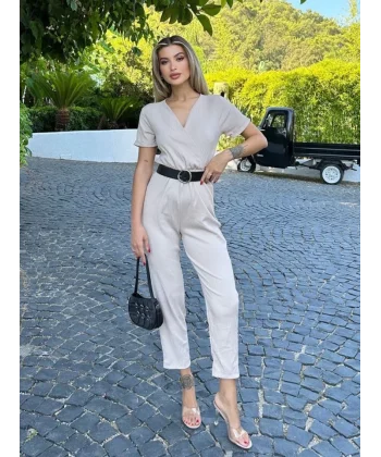 7022 Kemerli Örme Tulum  Bisküvi