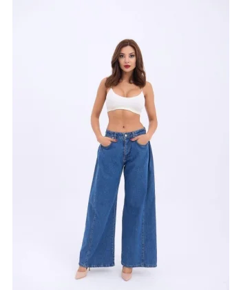 7233 KOT PANTOLON-MAVİ