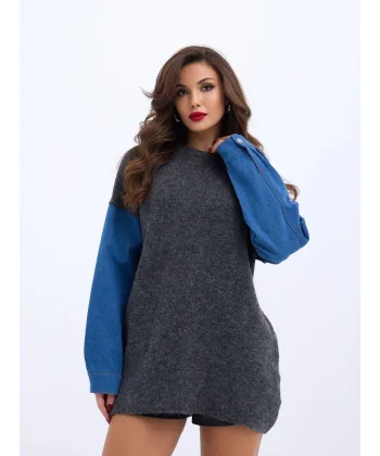 7281 TRİKO KOT-GRİ