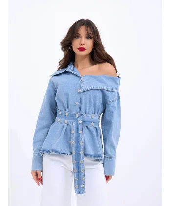 7308 KOT GÖMLEK-MAVİ