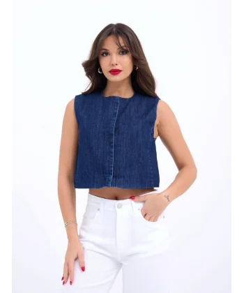 7335 KOT YELEK-MAVİ