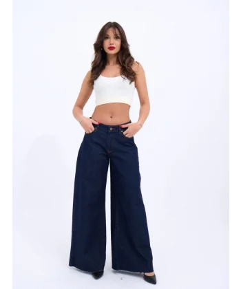 7350 KOT PANTOLON-MAVİ