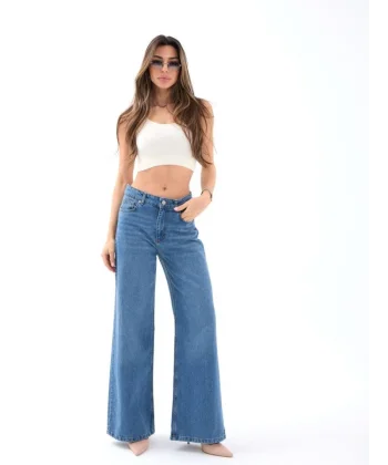 7418 KOT PANTOLON-MAVİ