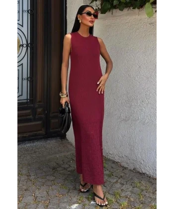 Afro Ajurlu Maksi Elbise 2796