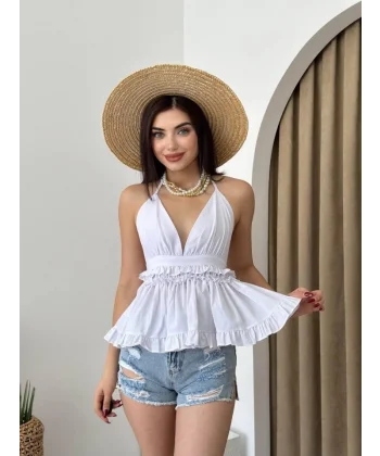 Agnes Sırt Detay Bluz