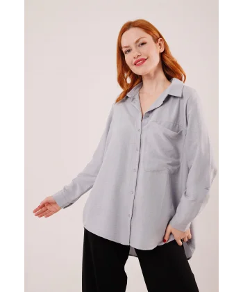 alaş Kesim Cepli Grimelanj Gömlek