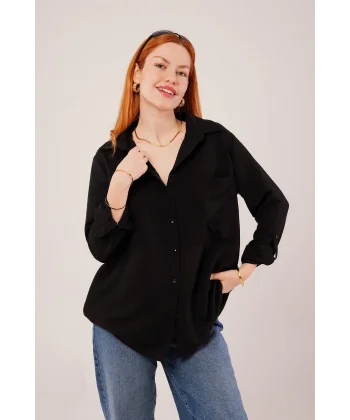 alaş Kesim Cepli iyah Gömlek