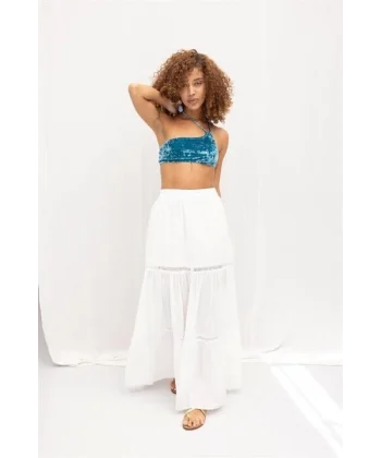 Annie Brode Şerit Detaylı Etek 4036