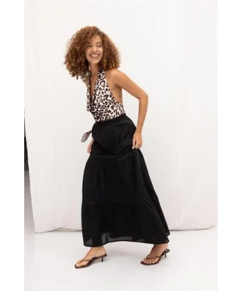 Annie Brode Şerit Detaylı Etek 4036