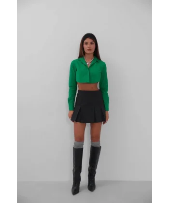 anşet Detay Crop Gömlek