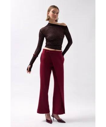 Anvelop Detay Asimetrik Pantolon