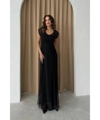 Archernar Şifon Tül Elbise 2704-8