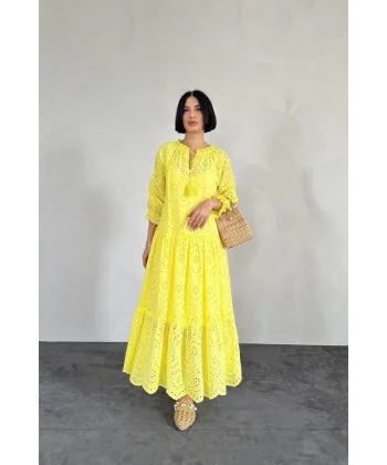 arı Dantelli New Elbise