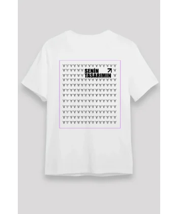 Arka 24/1 Düz Oversize T-shirt - Beyaz
