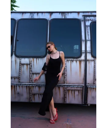 Askılı Elbise  iyah