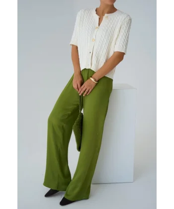 astikli Pantolon  Yeşil