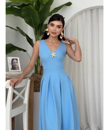 ate Yıldız Detaylı Elbise