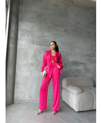 ATEN KİONO  CROP BUZ  PANTOON TAKI  Fuşya