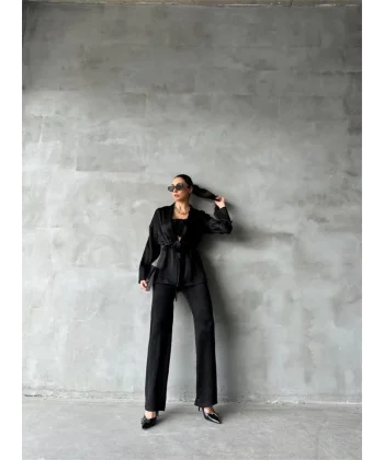 ATEN KİONO  CROP BUZ  PANTOON TAKI  iyah