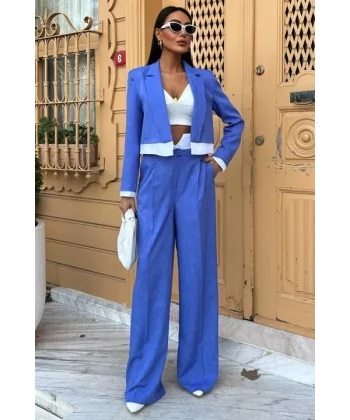 Audrey Crop Ceket Takım 10106