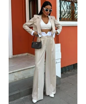 Audrey Crop Ceket Takım 10106