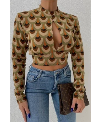 Autumn Cut Out Bluz 3018-08