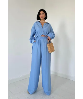 avi Alice Gömlek Ve Bol Kesim Pantolon Takım