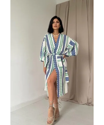 avi Desenli Kimono