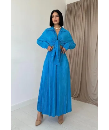 avi Fitilli Gömlek Ve Uzun Etek Takım