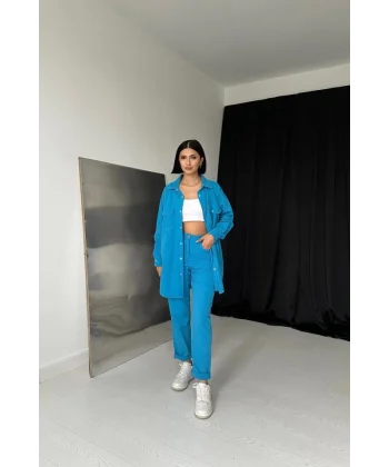 avi Gömlek Ve Çıtçıtlı Pantolon Takım