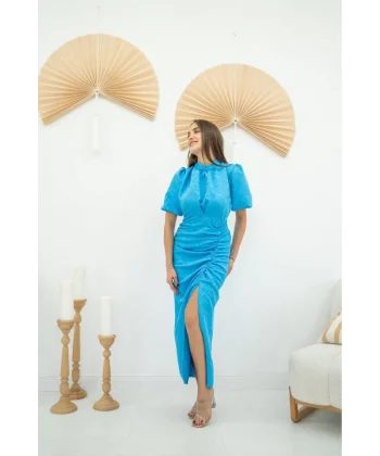 avi Jakarlı Ve Desenli Elbise