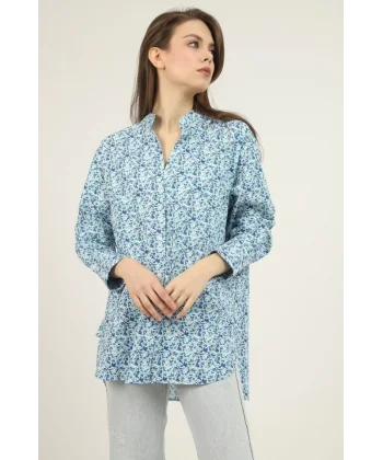 avi V Yakalı Ve Desenli Gömlek