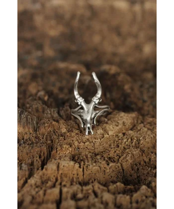 Ayarlanabilir Boynuz Tasarımlı Erkek Yüzük