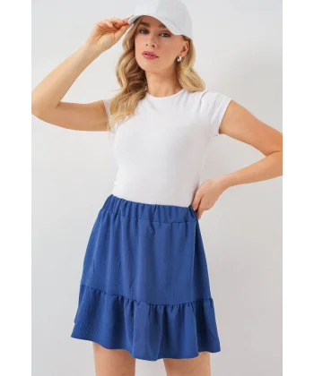 Ayrobin Mini Etek 8054 - İndigo