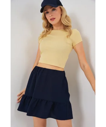 Ayrobin Mini Etek 8054 - Lacivert