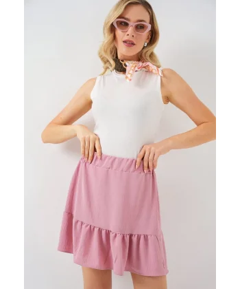 Ayrobin Mini Etek 8054 - Pudra