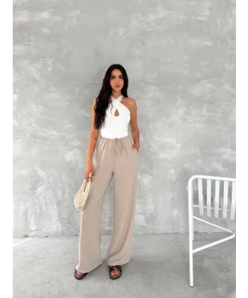 Ayrobin Oversize Pantalon - Bej