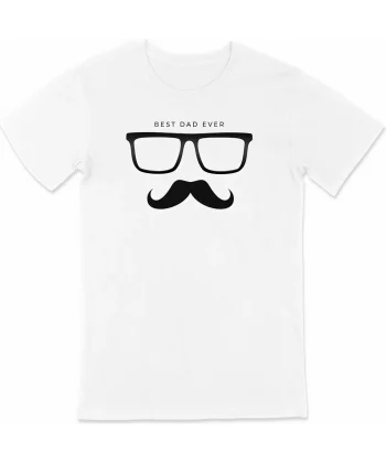 Babalar Günü Baskılı T-shirt - Beyaz